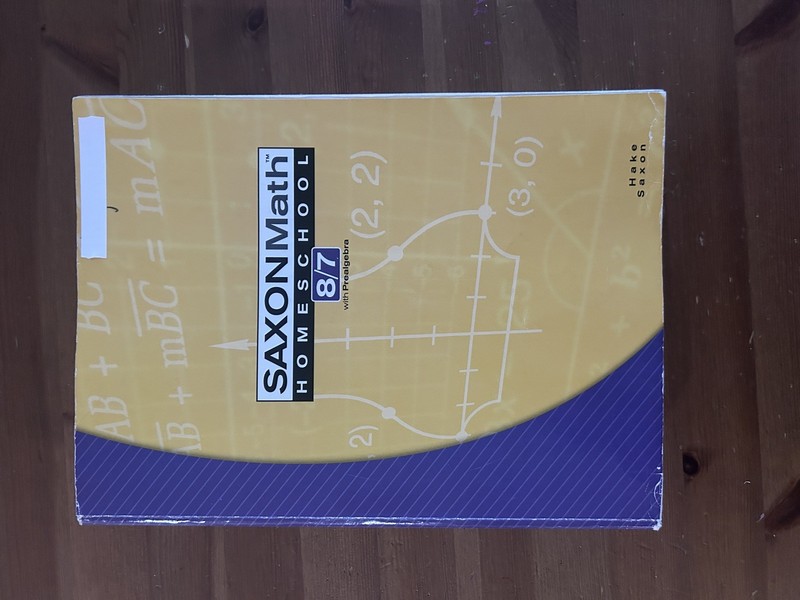 Saxon Math 8/7 Prealgebra Homeschool Set Textbook Solutions Manual, Tests gallery