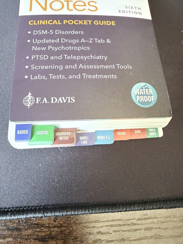 Psych Notes : Clinical Pocket Guide by Darlene D. Pedersen (2021, Spiral) gallery