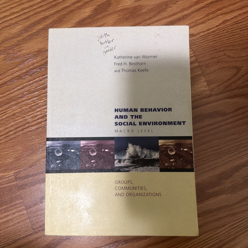 Human Behavior and the Social Environment : Macro Level: Groups, Communities,…