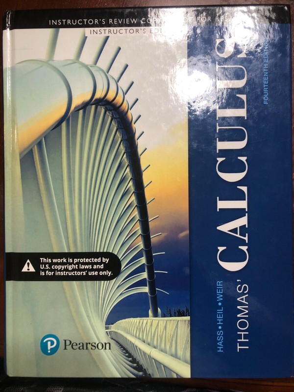 Thomas’ Calculus by Maurice Weir, Christopher Heil and Joel Hass (2017,…