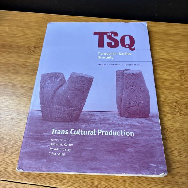 2 TSQ Transgender Studies Quarterly 2014 Volume 1 #3-4 Duke University Press Lot gallery