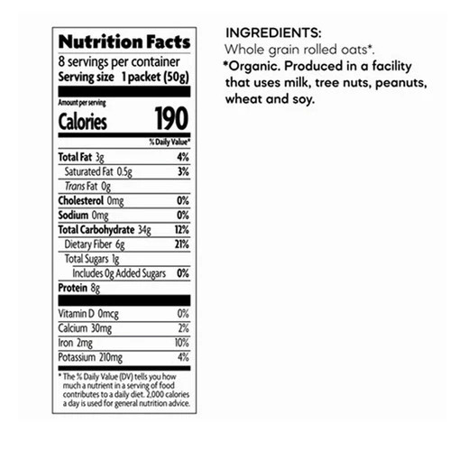 Organic Original Instant Hot Oatmeal 14 Oz(Case Of 6) By Natures Path gallery