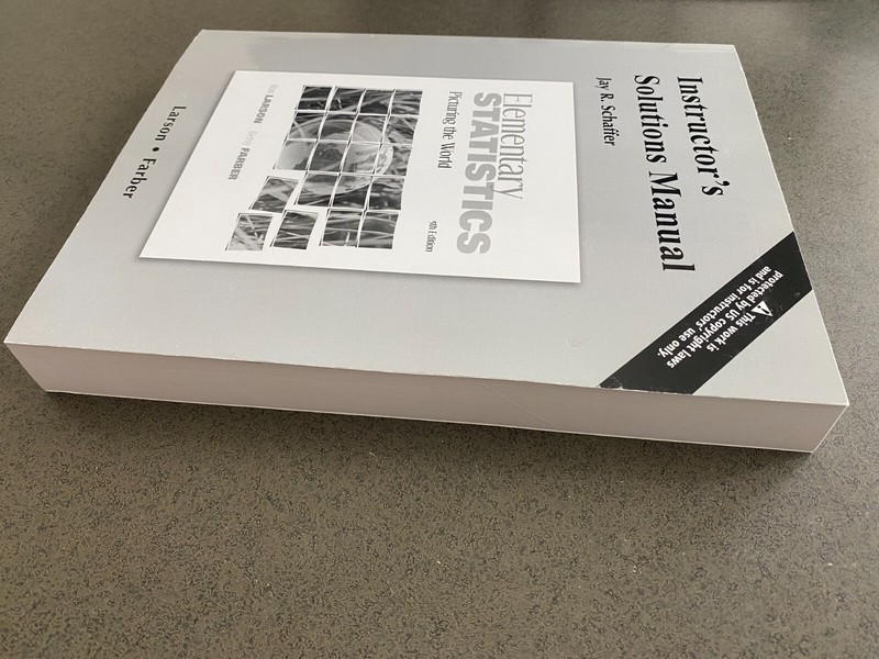 Elementary Statistics Picturing the World 5th Ed Instructor's Solution Manual gallery