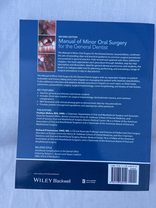 New Manual of Minor Oral Surgery for the General Dentist Second Edition gallery