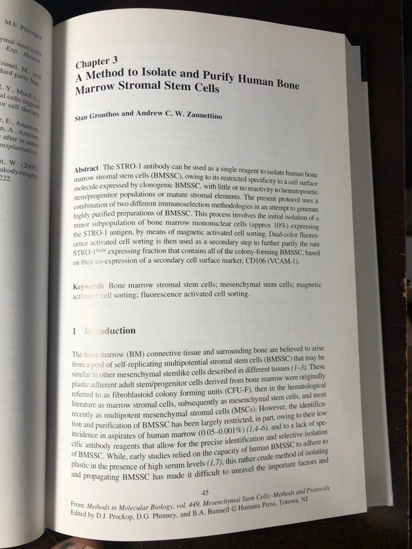Mesenchymal Stem Cells: Methods & Protocols / Meths in Molec Biol.449 / 2008 gallery