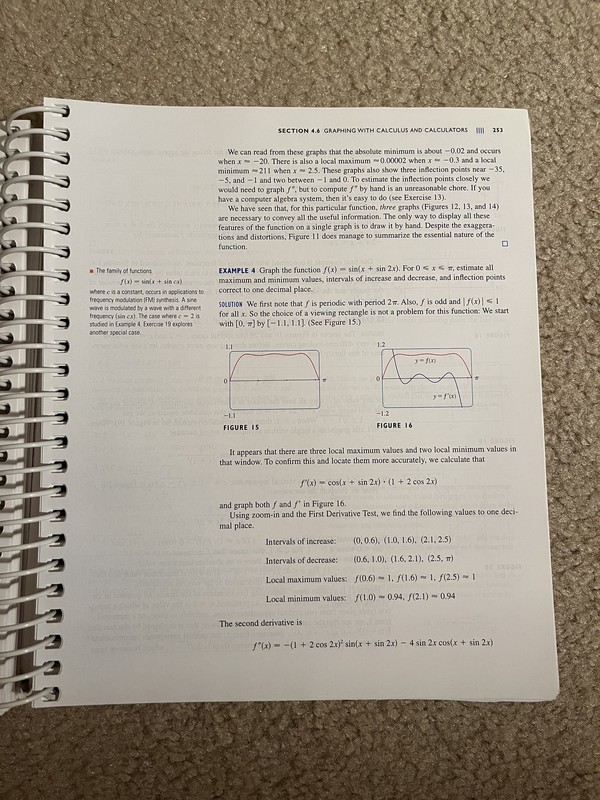 Calculus Volume I Sixth Edition Math 261/262 gallery