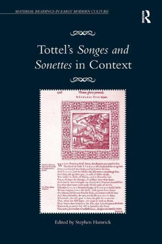 Tottel’s Songes and Sonettes in Context, Hardcover by Hamrick, Stephen (EDT),…