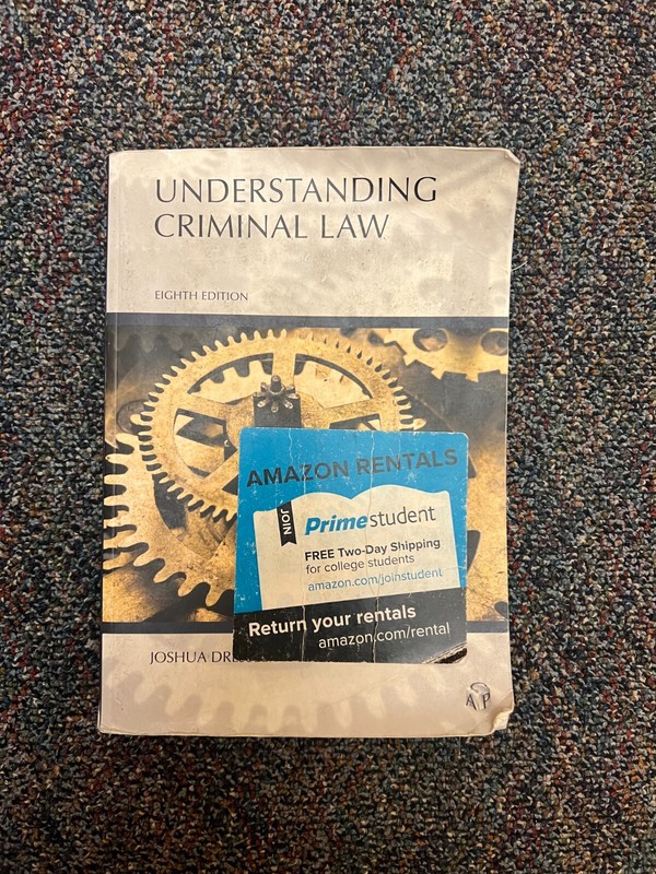 Understanding Ser.: Understanding Criminal Law by Joshua Dressler (2018,…
