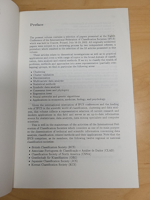 Classification Clustering And Data Analysis Recent Advances And Applications gallery