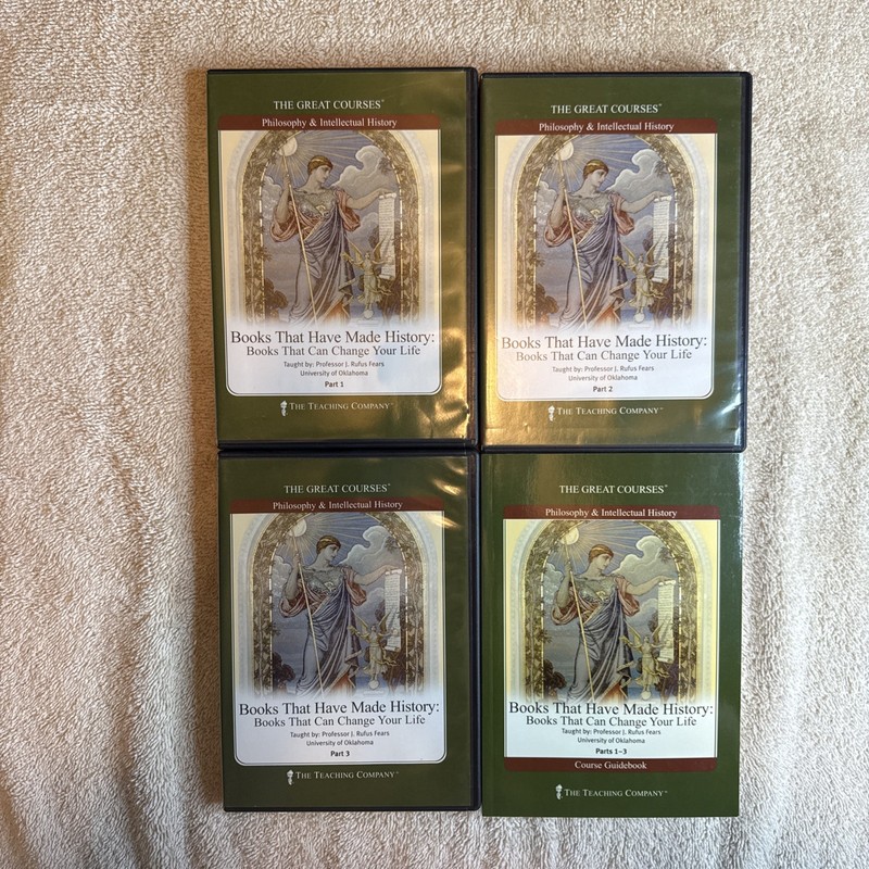 Great Courses Books That Have Made History 3 DVD Guidebook Rufus Fears-See Descr