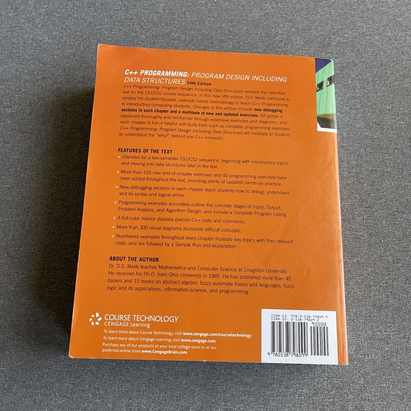 C++ Programming: Program Design Including Data Structures by Malik, D. S. gallery