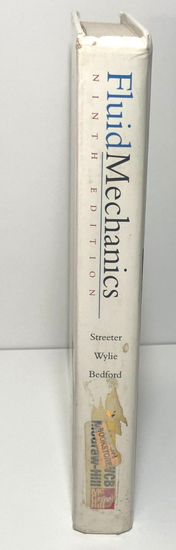 Fluid Mechanics Textbook 9th Edition Streeter Wylie Bedford Vintage 1998 gallery