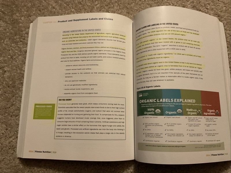 ISSA Fitness Nutrition Paperback - First Edition Rev 02/2024 - READ DESCRIPTION gallery