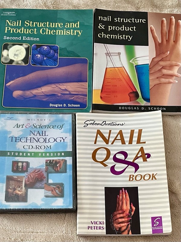 Nail Structure and Product Chemistry also By Milady, Nail Q/A And CD-ROM Nails.