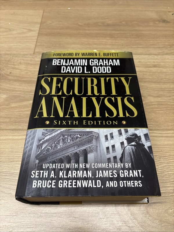Security Analysis: Sixth Edition by B. Graham & D. Dodd with CD 2008, HC/DJ-GOOD