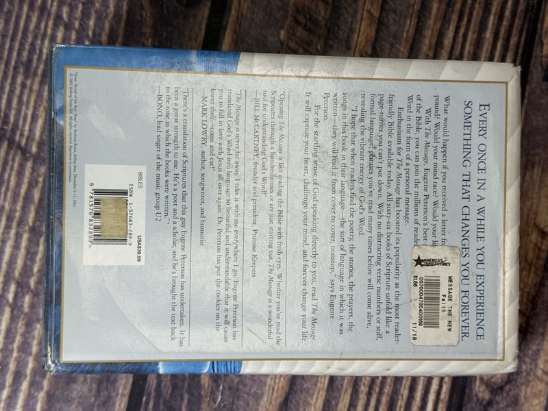 The Message: The Bible in Contemporary Language - Hardcover - GOOD gallery