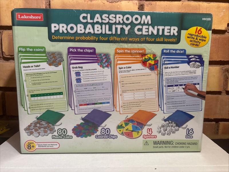 Classroom Probability Center Brand New Lakeshore Learning HH329 Sealed