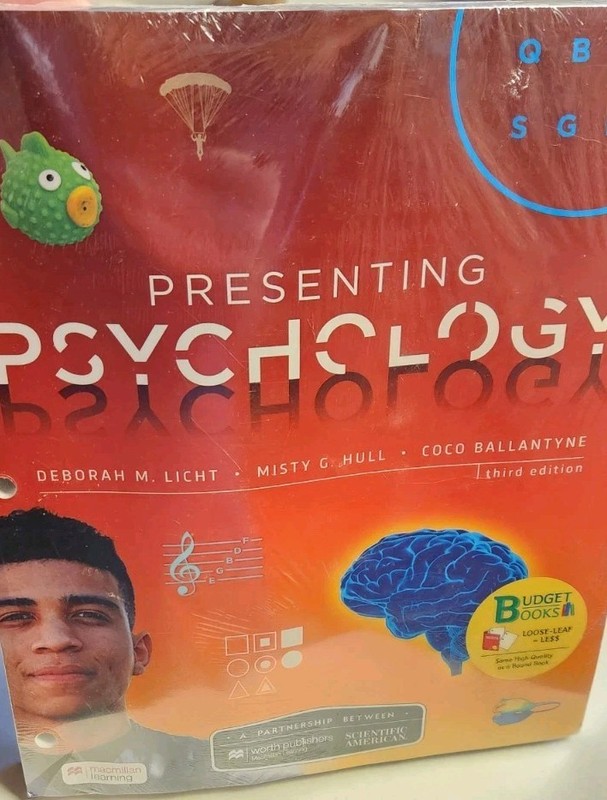Loose-Leaf Scientific American, Presenting Psychology 3rd Third Edition Book NEW