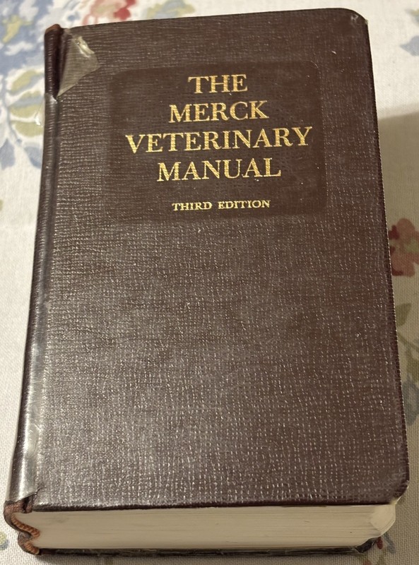 1967 The Merck Veterinary Manual 3rd Edition Hardcover