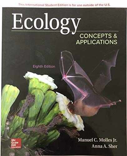 Ecology: Concepts and – Paperback, by Molles Manuel; Sher – Very Good