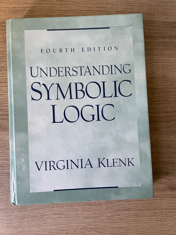 Understanding Symbolic Logic by Virginia Klenk (2001, Hardcover, Revised…