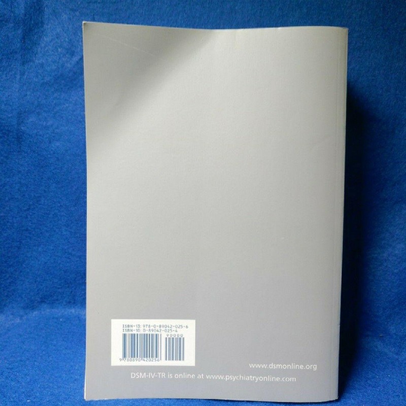 DSM-IV-TR Diagnostic & Statistical Manual Of Mental Disorders APA Paperback gallery