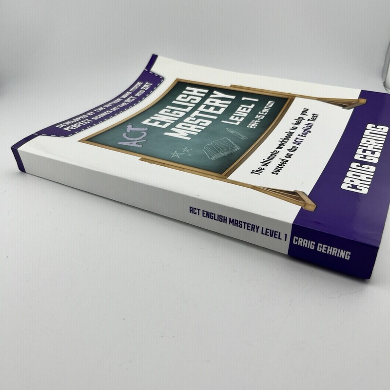 ACT ENGLISH MASTERY LEVEL 1 (2014-15 EDITION) By Craig Gehring gallery