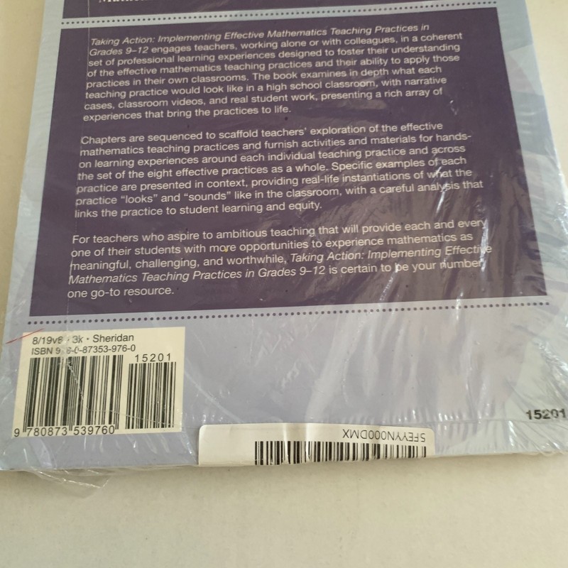 Taking Action: Implementing Effective Mathematics Teaching Practices New NCTM gallery