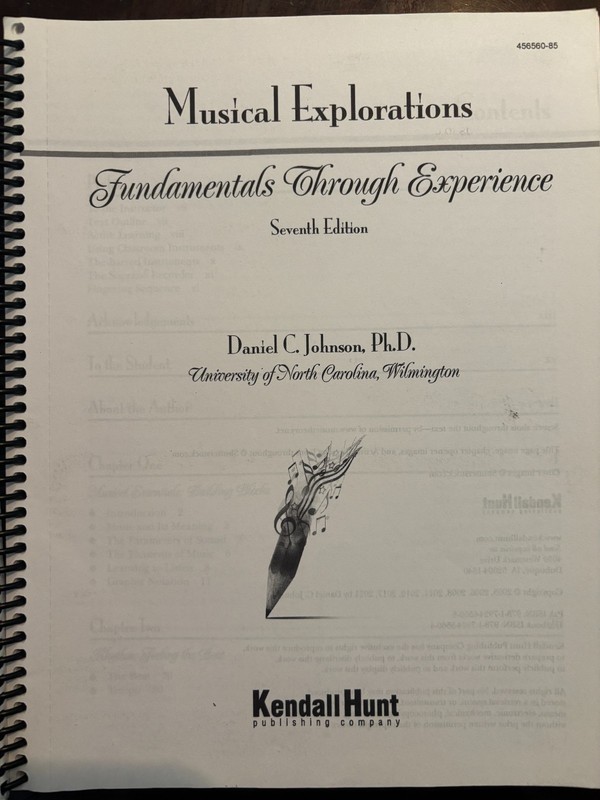 Musical Exploration - Fundamentals through Experience -7th Edition - 2021 gallery