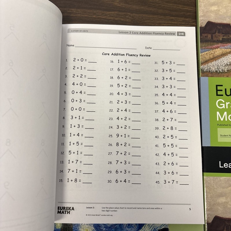Eureka Math Grade 1 Lot of 6 Books Modules 4-6 Fluency & Student Editions gallery