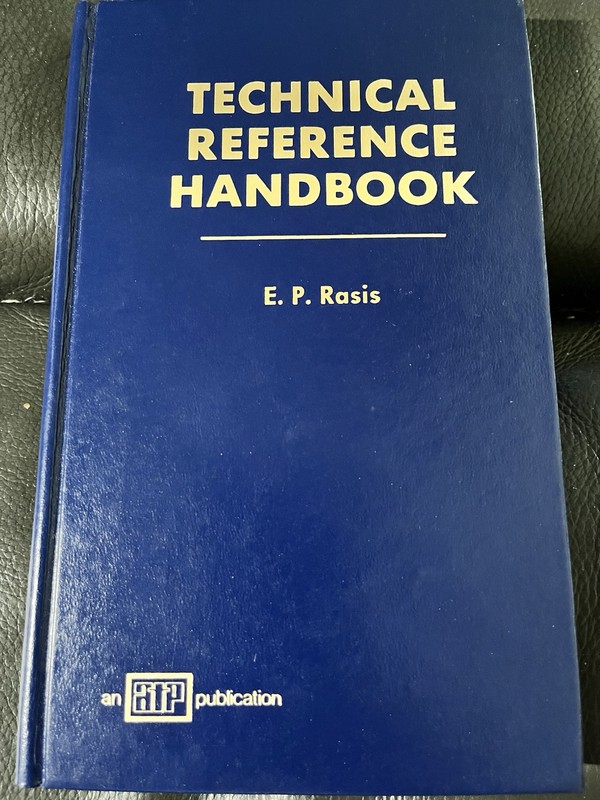 Technical Reference Handbook By E P Rasis Hardcover Book