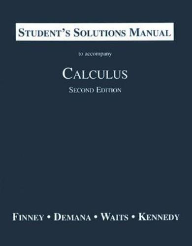 Student’s Solutions Manual Part I by Finney Et Al