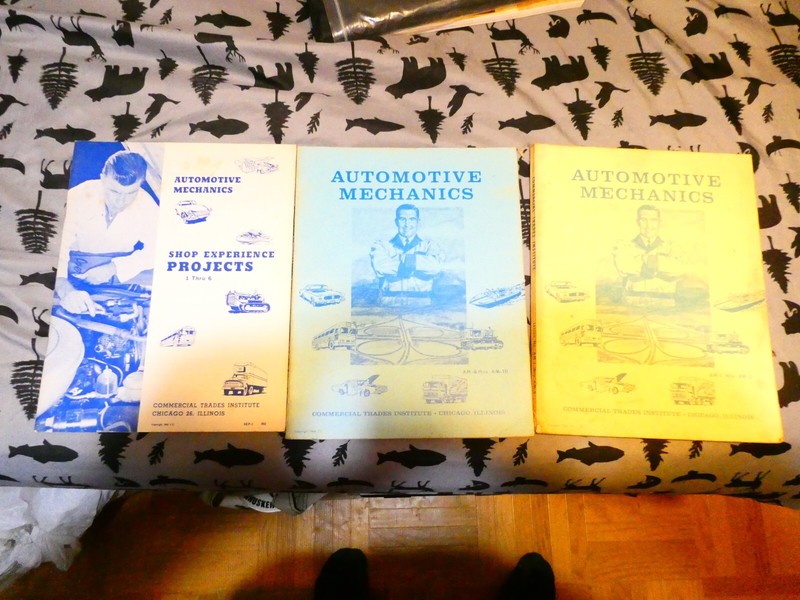Automotive Mechanics Commercial Trade Institute Shop 1965 1966 books lot of 3