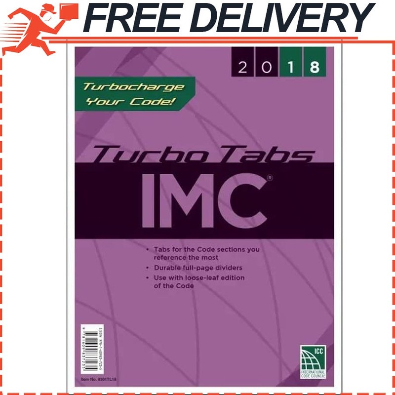 2018 International Mechanical Code Turbo Tabs IMC Soft Cover Version 1st Edition