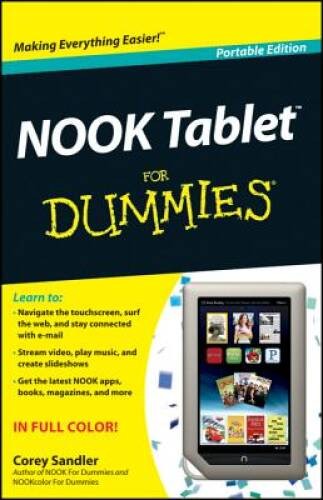 NOOK Tablet For Dummies – Paperback By Sandler, Corey – VERY GOOD