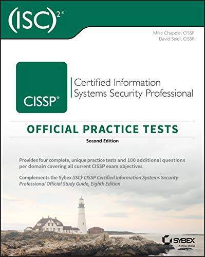 CISSP Official (ISC) 2 Practice Tests – Paperback By Chapple, Mike – VERY GOOD