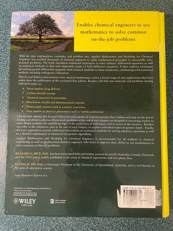 Applied Mathematics and Modeling for Chemical Engineers by Richard G. Rice gallery