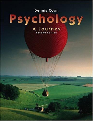 Available Titles CengageNOW: Psychology : A Journey by Dennis Coon (2004, Paperb