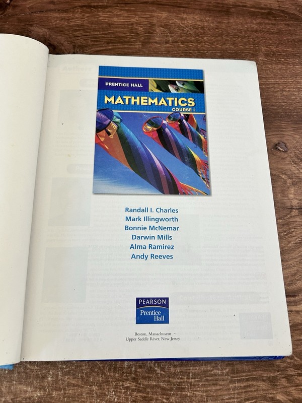 Prentice Hall Math Course 1 by Randall I. Charles 2004 Hardcover; VG condition gallery