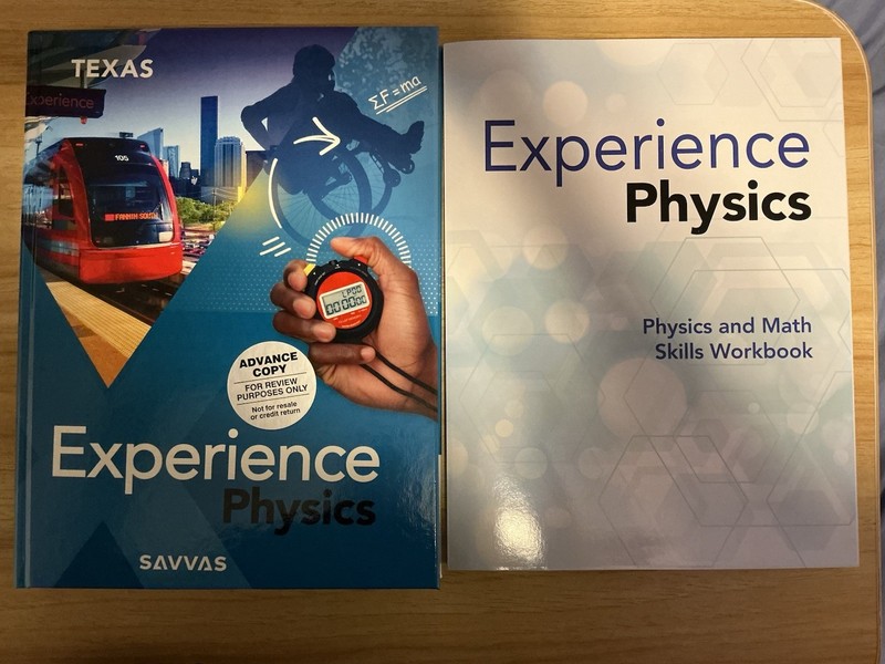 Savvas Experience Physics Textbook & Physics and Math Skills Workbook