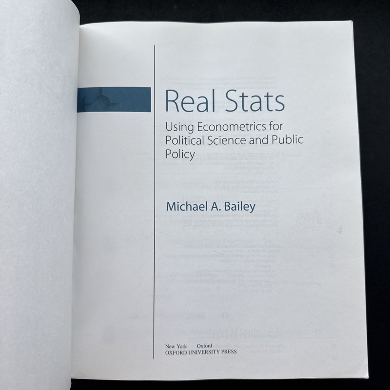 Real Stats : Using Econometrics for Political Science and Public Policy by... gallery