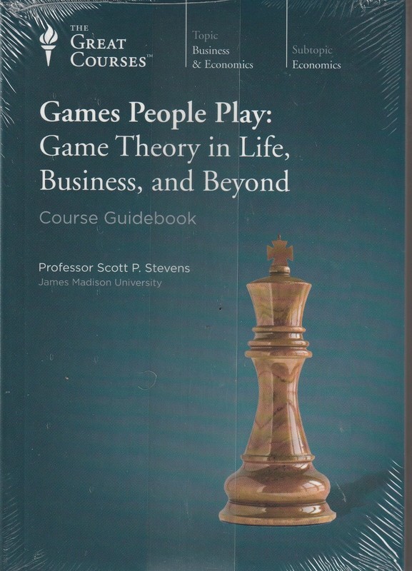 GREAT COURSES – Games People Play (4 DVDs & Course Guidebook) – NEW