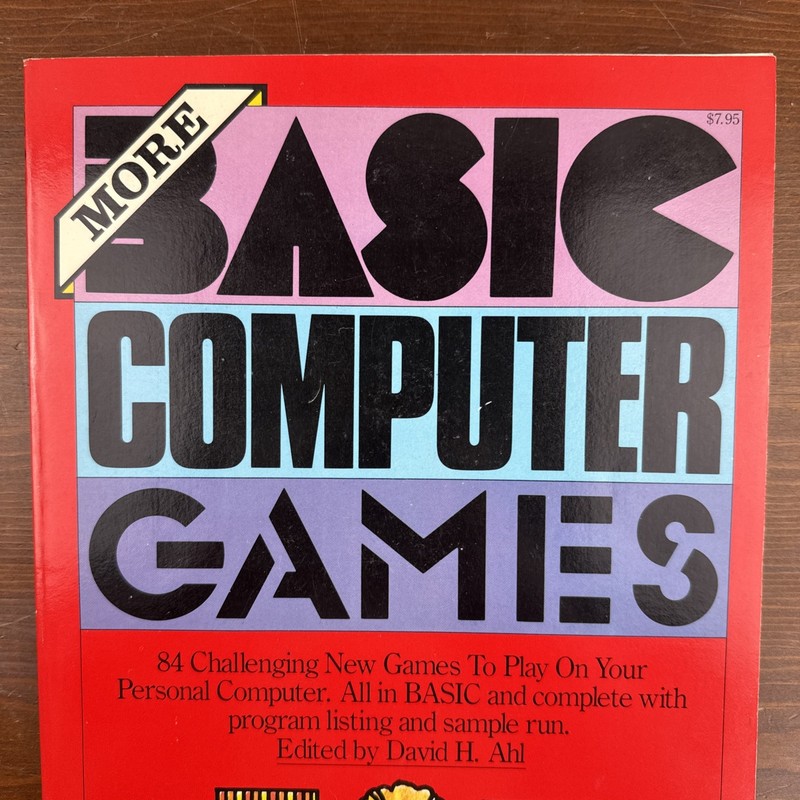 More Basic Computer Games David H Ahl Workman Publishing PB First Print 1980 gallery