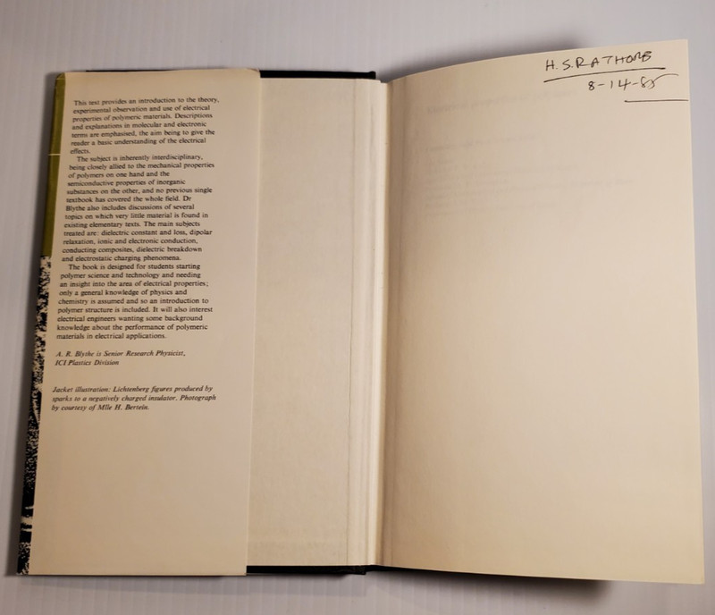 Cambridge Solid State Science Hardcover Book Electrical Properties of Polymers gallery