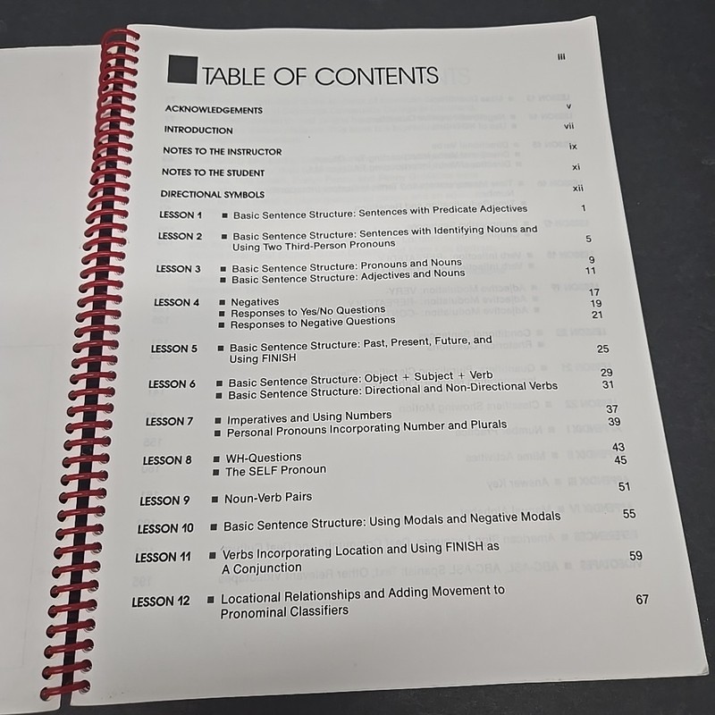 A Basic Course in American Sign Language - Spiral-bound By Tom Humphries - gallery