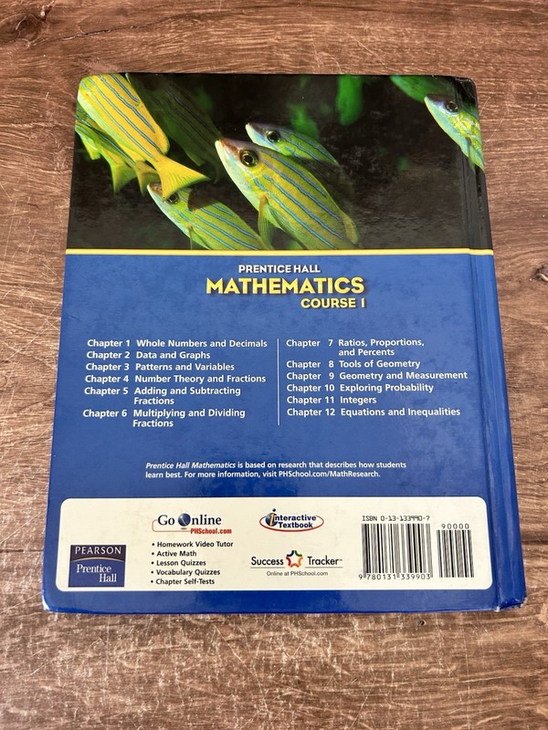 Prentice Hall Math Course 1 by Randall I. Charles 2004 Hardcover; VG condition gallery