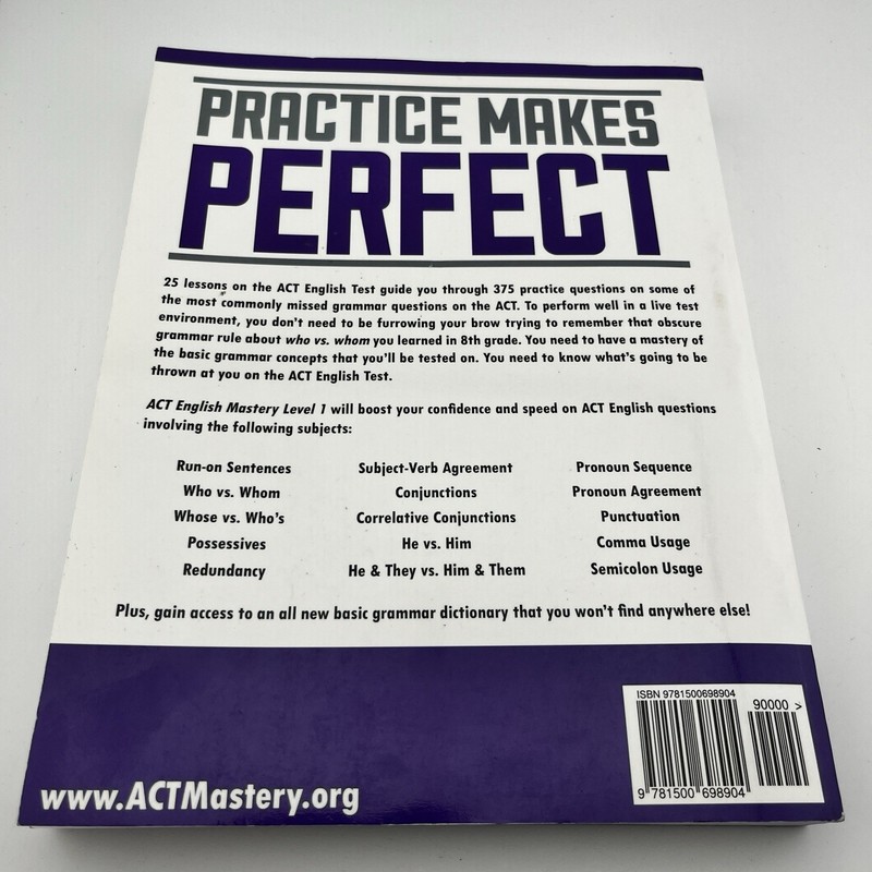 ACT ENGLISH MASTERY LEVEL 1 (2014-15 EDITION) By Craig Gehring gallery