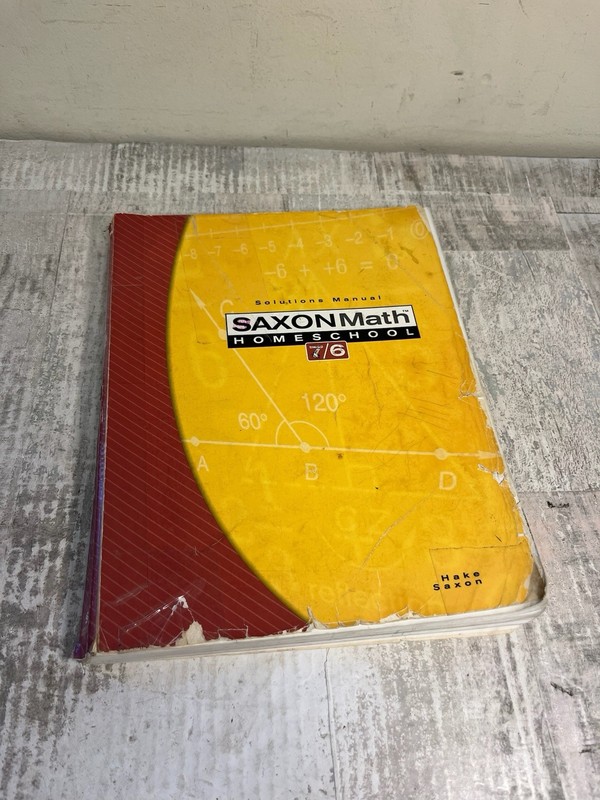 Saxon Math 7/6, Homeschool Edition: Solutions Manual – Paperback – Accaptable