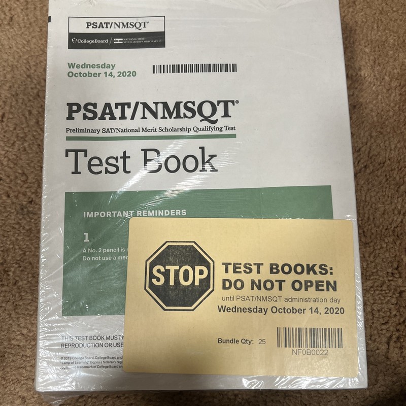 College Board, Test Books , PSAT/NMSQT,Qty 25