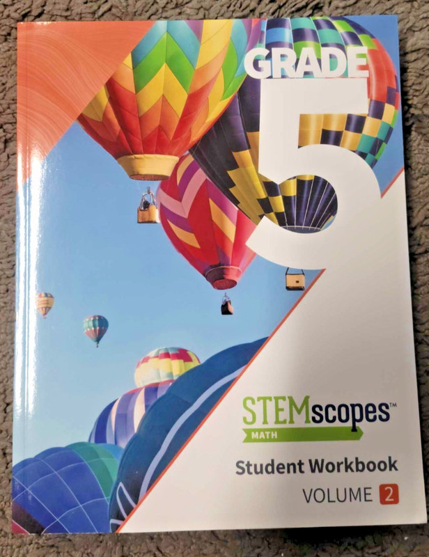 * STEMscopes Math Grade 5 Student Workbook Vol 2 NEW – Accelerate Learning *